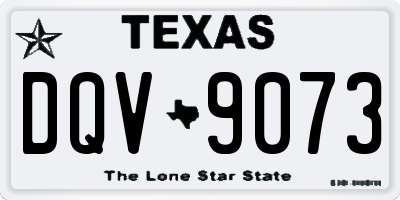 TX license plate DQV9073