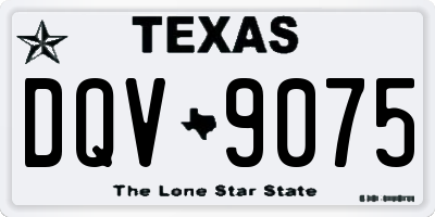 TX license plate DQV9075