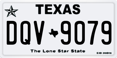 TX license plate DQV9079