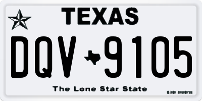 TX license plate DQV9105