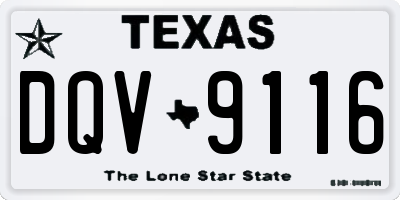 TX license plate DQV9116