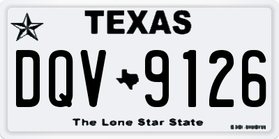 TX license plate DQV9126