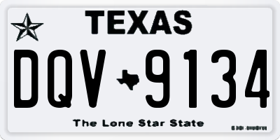 TX license plate DQV9134