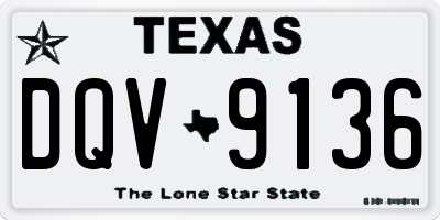 TX license plate DQV9136