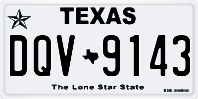 TX license plate DQV9143