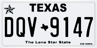 TX license plate DQV9147
