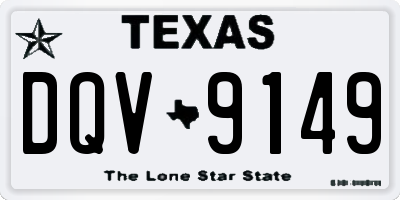TX license plate DQV9149