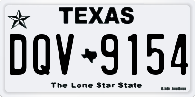 TX license plate DQV9154