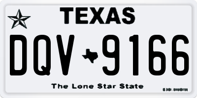 TX license plate DQV9166