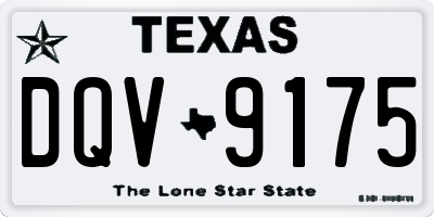 TX license plate DQV9175