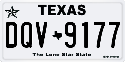 TX license plate DQV9177