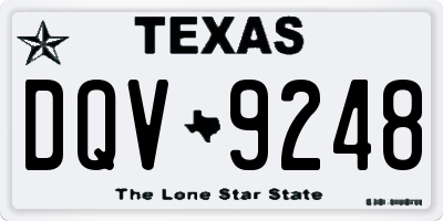 TX license plate DQV9248