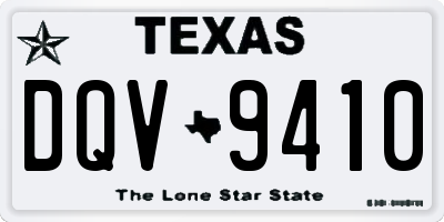 TX license plate DQV9410