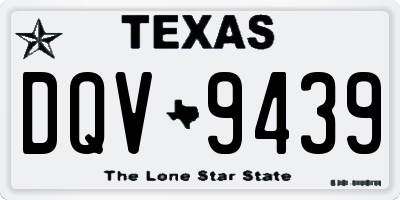 TX license plate DQV9439