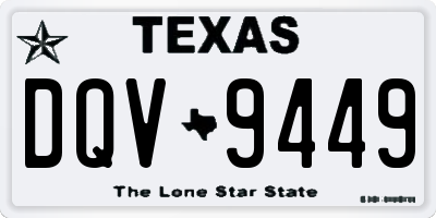 TX license plate DQV9449