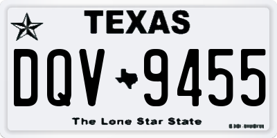 TX license plate DQV9455