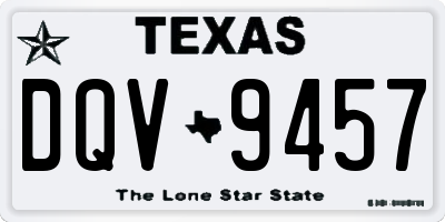 TX license plate DQV9457