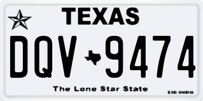 TX license plate DQV9474