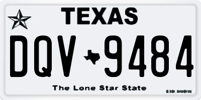 TX license plate DQV9484