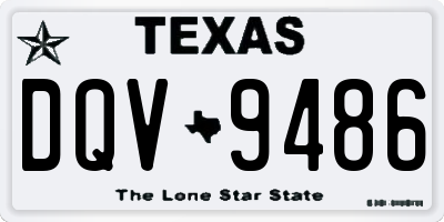 TX license plate DQV9486