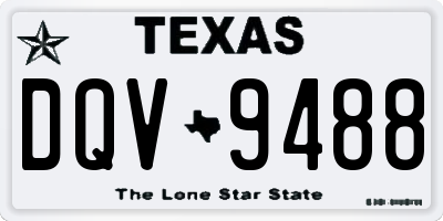 TX license plate DQV9488