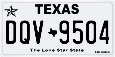 TX license plate DQV9504