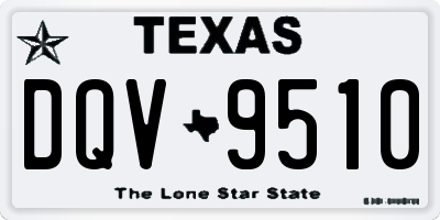 TX license plate DQV9510