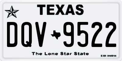TX license plate DQV9522