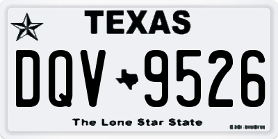 TX license plate DQV9526