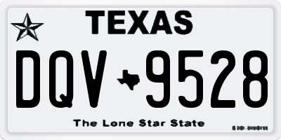 TX license plate DQV9528