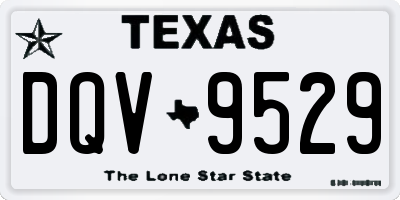 TX license plate DQV9529