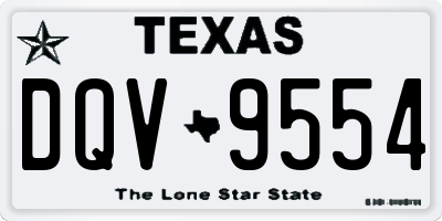 TX license plate DQV9554