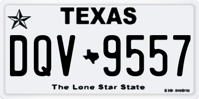 TX license plate DQV9557