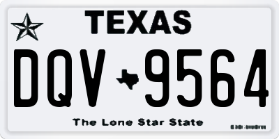 TX license plate DQV9564