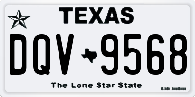 TX license plate DQV9568