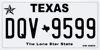 TX license plate DQV9599