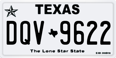 TX license plate DQV9622