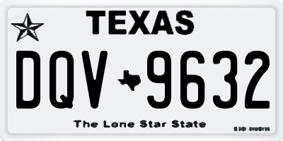 TX license plate DQV9632