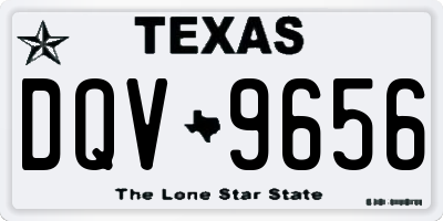 TX license plate DQV9656