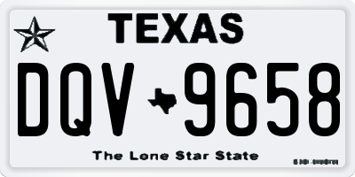 TX license plate DQV9658