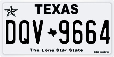 TX license plate DQV9664