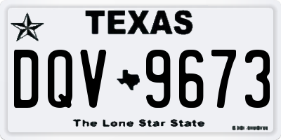TX license plate DQV9673