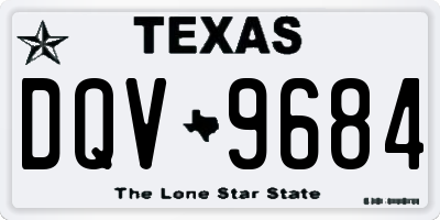 TX license plate DQV9684