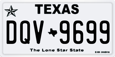 TX license plate DQV9699