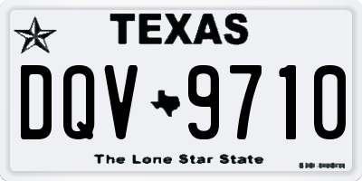 TX license plate DQV9710