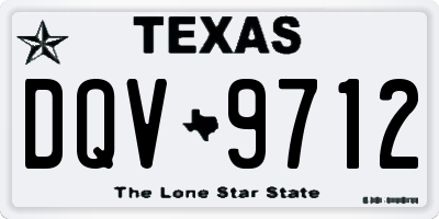 TX license plate DQV9712