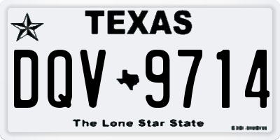 TX license plate DQV9714
