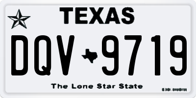 TX license plate DQV9719