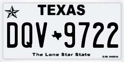 TX license plate DQV9722