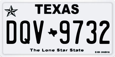 TX license plate DQV9732